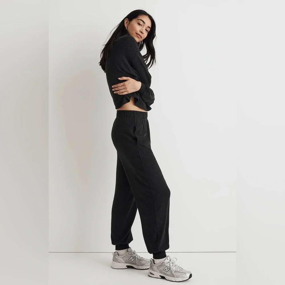 Madewell Brushed Jersey Jogger Pants - Picture 3 of 12